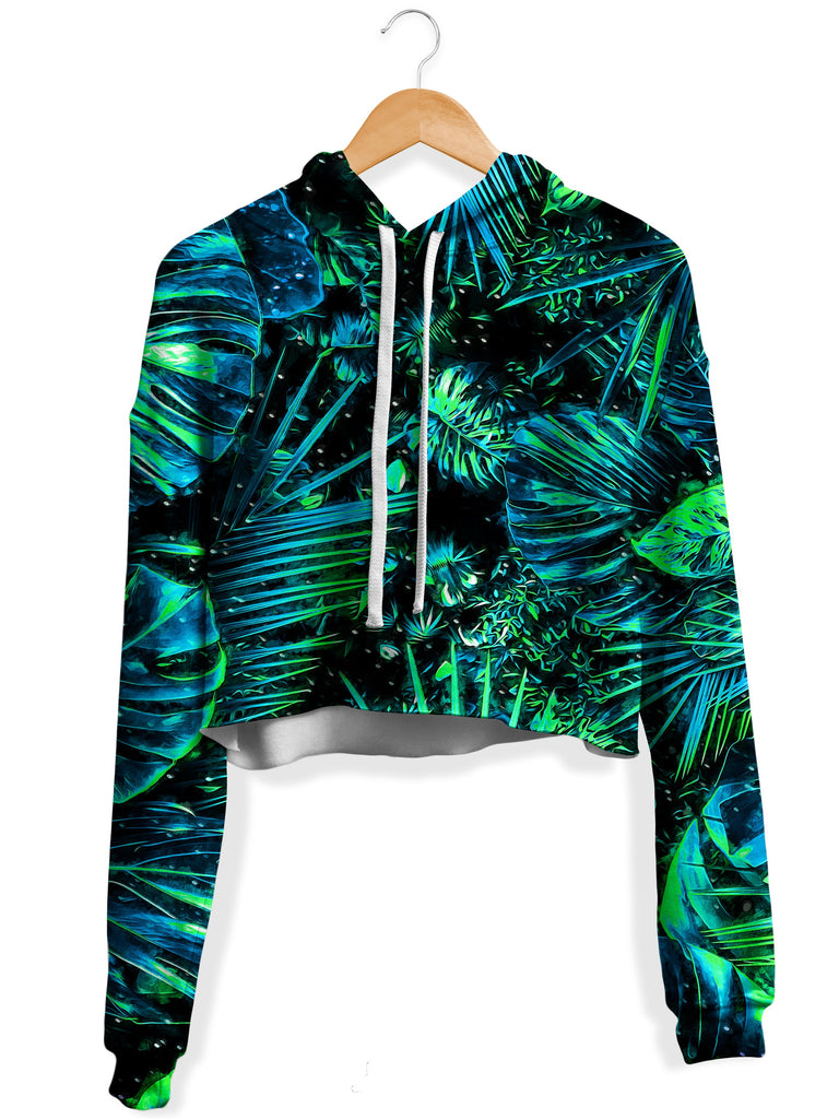 Yantrart Design - Junglist Tundra Fleece Crop Hoodie