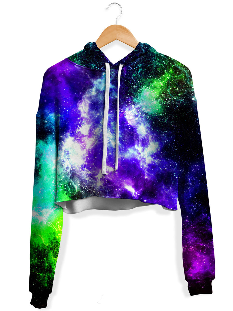 Yantrart Design - Kryptonite Flow Fleece Crop Hoodie