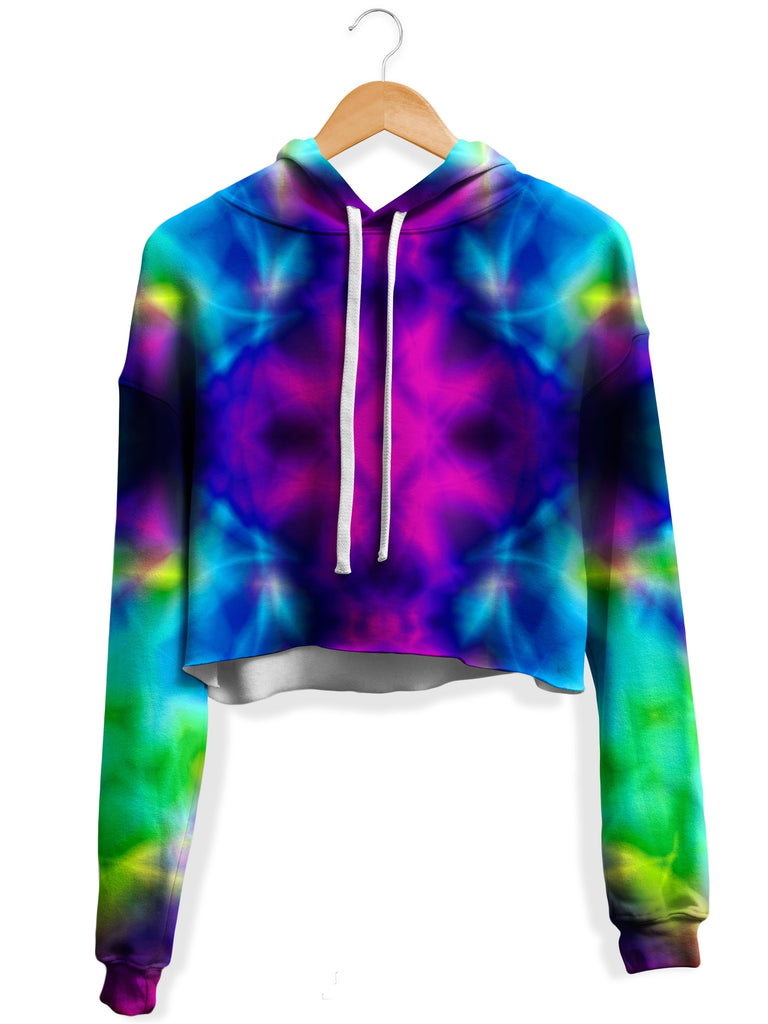 Yantrart Design - Nous Dissenys Tie-Dye Fleece Crop Hoodie