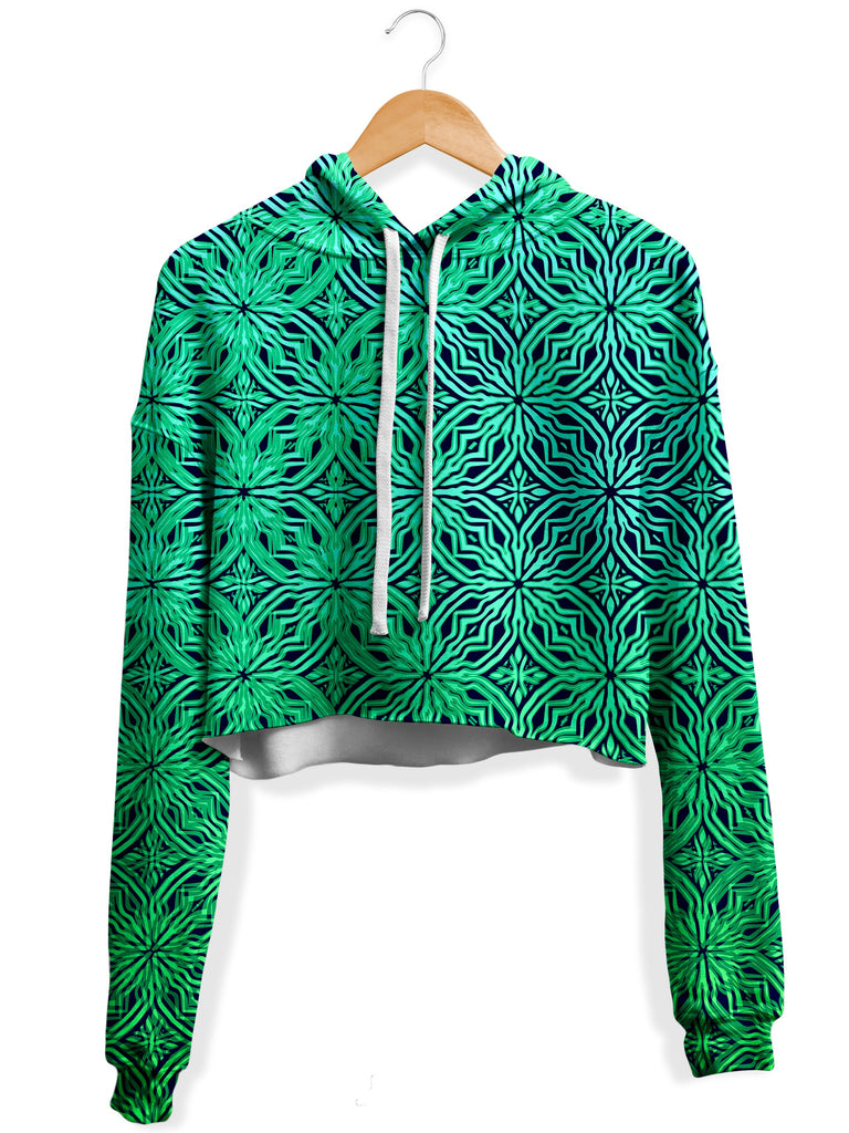 Yantrart Design - Psy Moski Foam Fleece Crop Hoodie