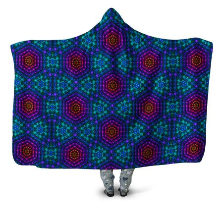 Yantrart Design - Cracked Mind Cold Hooded Blanket