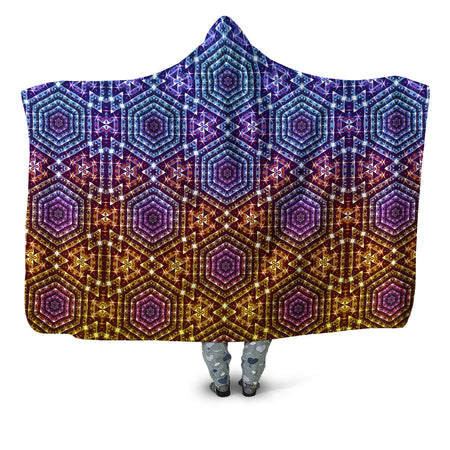 Yantrart Design - Cracked Mind Sunset Hooded Blanket