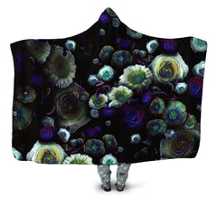 Dark Bloom Hooded Blanket