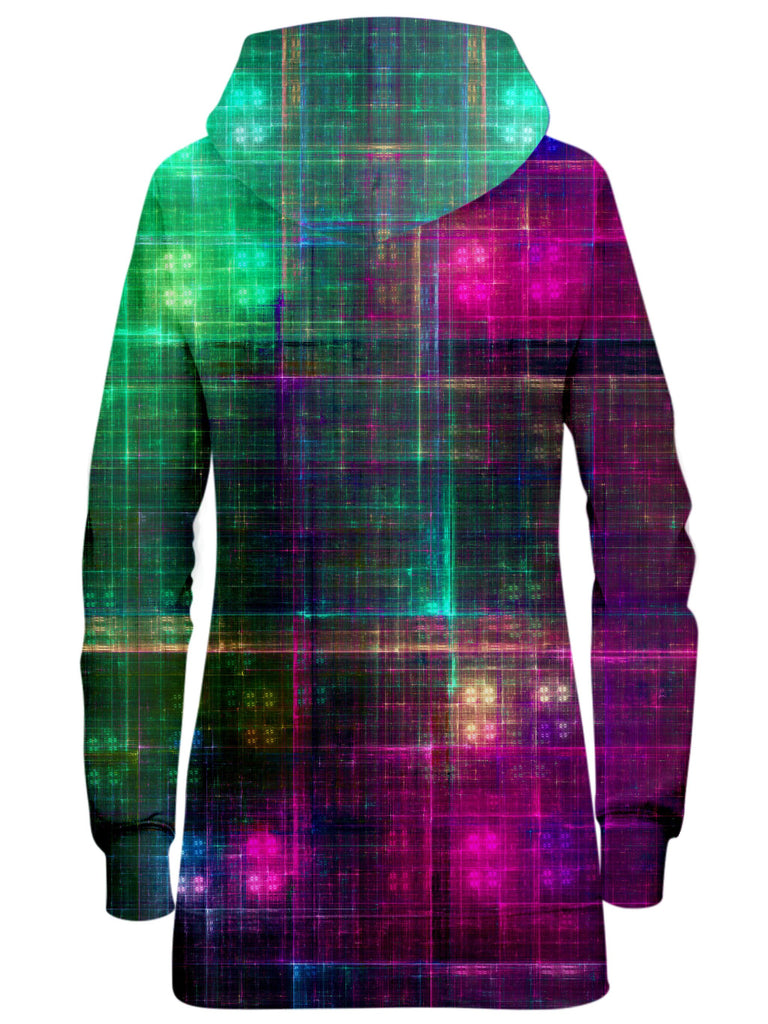 Fractal Matrix Hoodie Dress