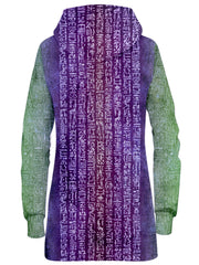 Neon Hieroglyph Hoodie Dress