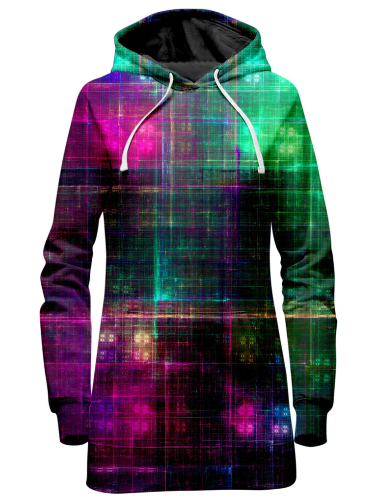 Yantrart Design - Fractal Matrix Hoodie Dress