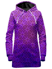 Psy Mosik Magenta Hoodie Dress