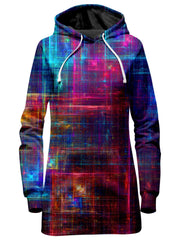 Psychedelic Matrix Rainbow Hoodie Dress