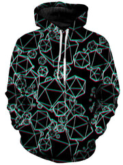 Icosahedron Madness Glitch Unisex Hoodie