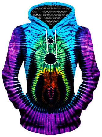 Gratefully Dyed Damen - Bass Rainbow Unisex Hoodie