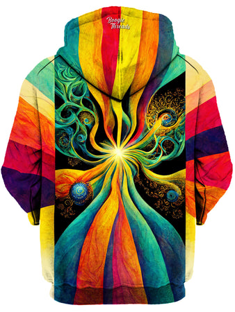 Gratefully Dyed Damen - Delight Of Fragility Unisex Zip-Up Hoodie