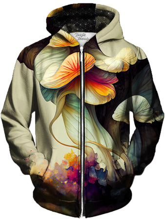 Gratefully Dyed Damen - Dynamic Perception Unisex Zip-Up Hoodie