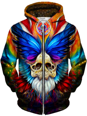 Gratefully Dyed Damen - Enchanted Crime Unisex Zip-Up Hoodie