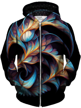 Gratefully Dyed Damen - Enlightened Revolution Unisex Zip-Up Hoodie