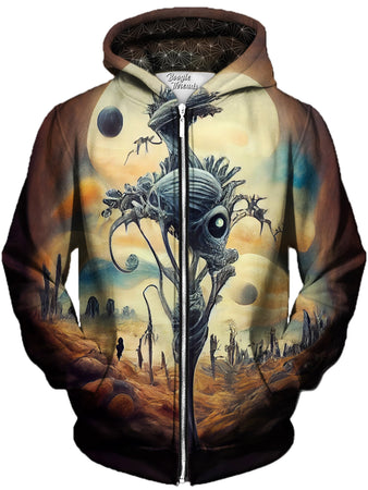 Gratefully Dyed Damen - Exclusive Mirrors Unisex Zip-Up Hoodie