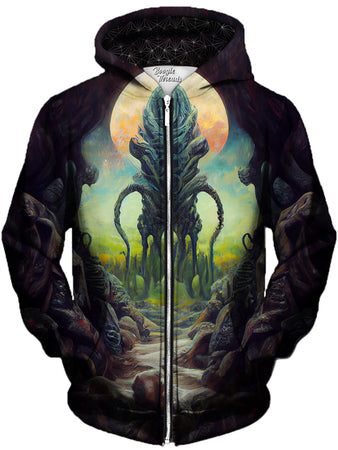 Gratefully Dyed Damen - Exhilarated Imagination Unisex Zip-Up Hoodie