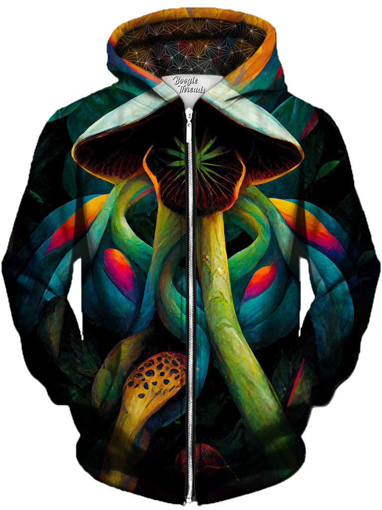 Gratefully Dyed Damen - Freedom Of Eternity Unisex Zip-Up Hoodie