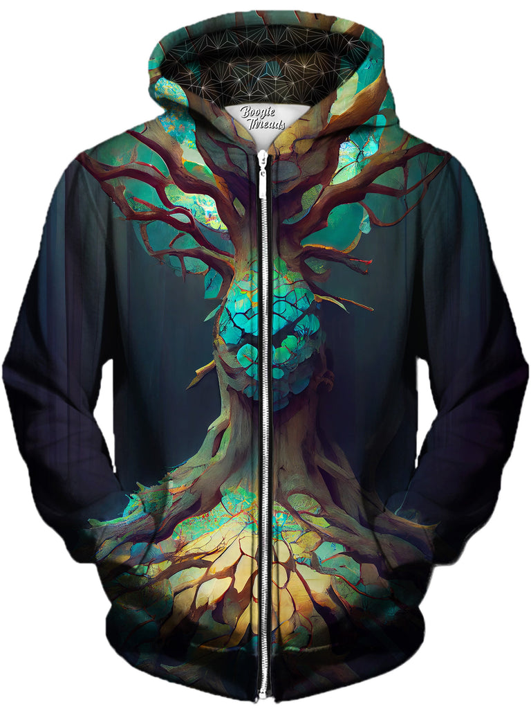 Gratefully Dyed Damen - Future Desires Unisex Zip-Up Hoodie