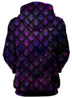 Galactic Dragon Scale Purple Unisex Zip-Up Hoodie Noctum X Truth Epic Hoodie