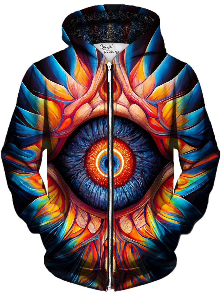 Gratefully Dyed Damen - Hypnotic Liberty Unisex Zip-Up Hoodie