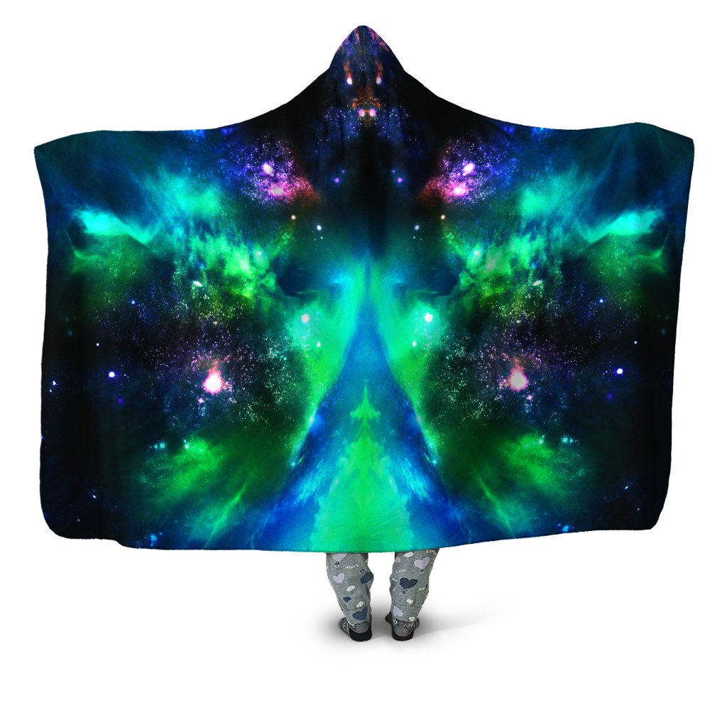 Green Galaxy Hooded Blanket iEDM Epic Hoodie