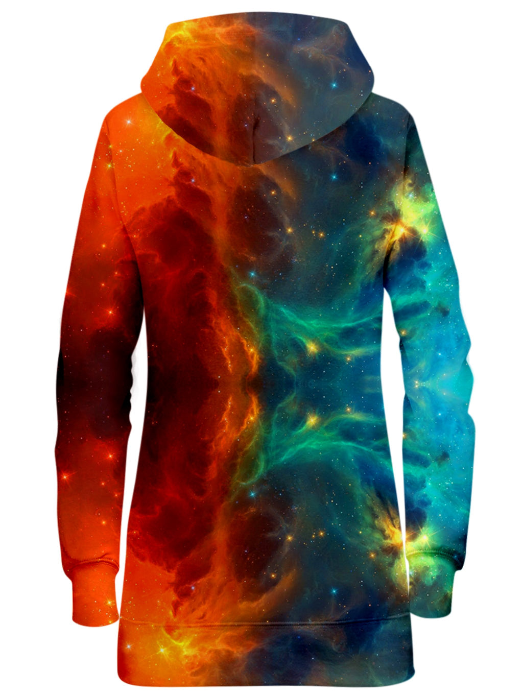 Fire and Ice Galaxy Hoodie Dress iEDM Epic Hoodie