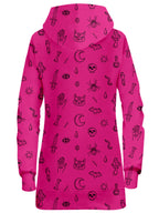 Pink Pattern Hoodie Dress iEDM Epic Hoodie