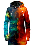 Fire and Ice Galaxy Hoodie Dress iEDM Epic Hoodie