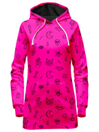 Pink Pattern Hoodie Dress iEDM Epic Hoodie