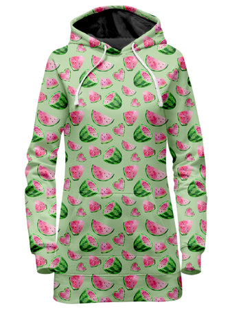 iEDM - Watermelon Pattern Hoodie Dress