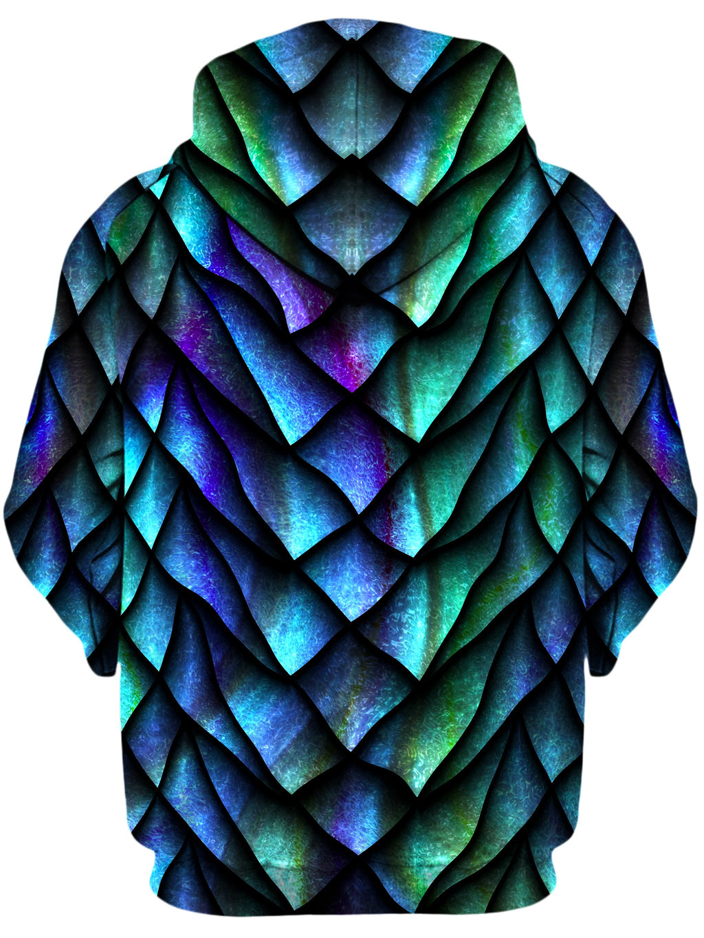 Dosed Dragon Scale Unisex Zip-Up Hoodie iEDM Epic Hoodie