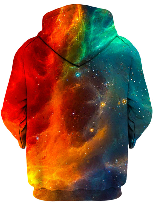 Fire and Ice Galaxy Unisex Zip-Up Hoodie iEDM Epic Hoodie