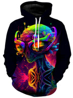 Psychedelic Alien Unisex Hoodie iEDM Epic Hoodie