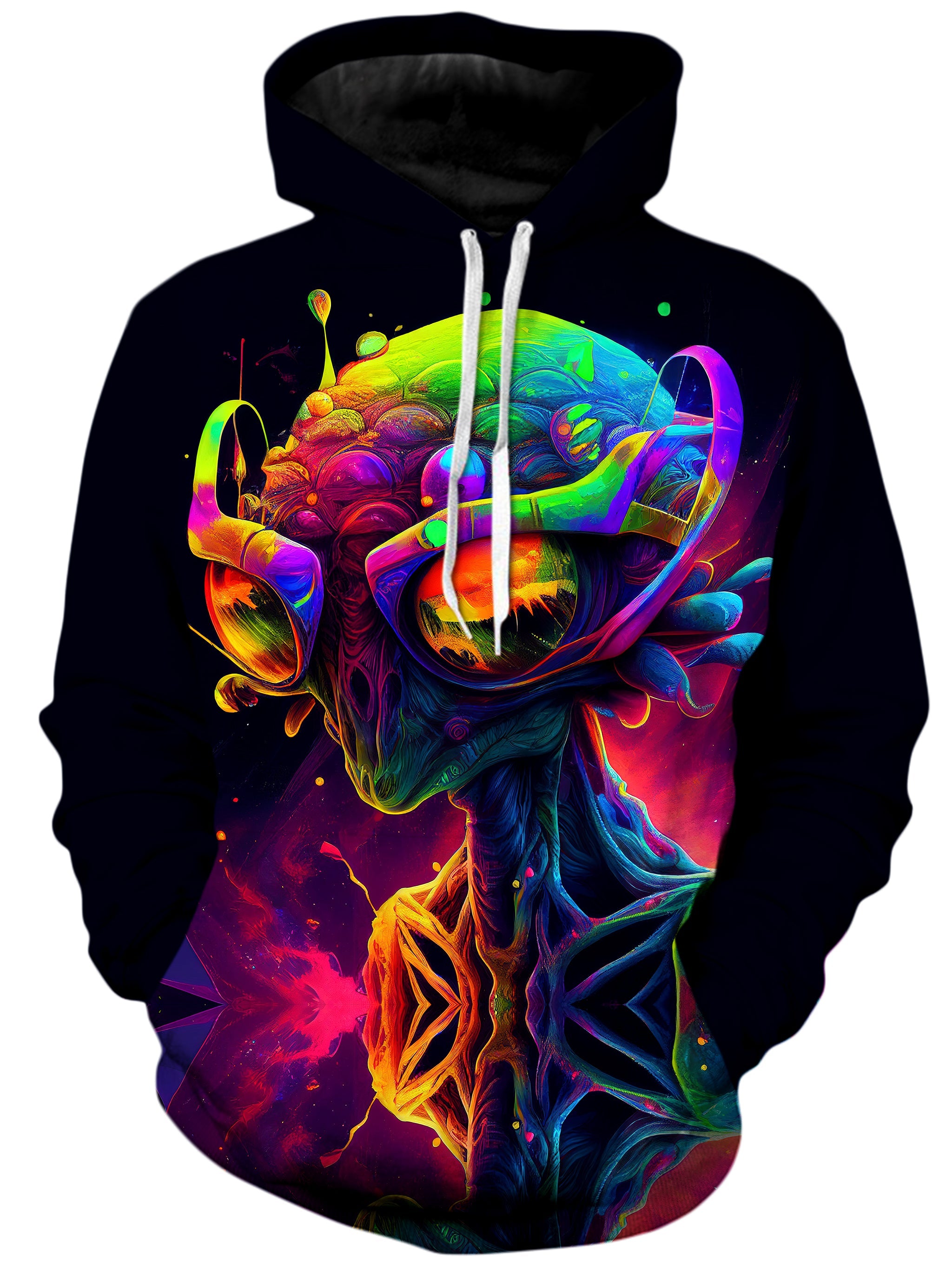 Psychedelic Alien Unisex Hoodie iEDM Epic Hoodie