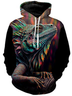 Psychedelic Giant Iguana 2.0 Unisex Hoodie iEDM Epic Hoodie