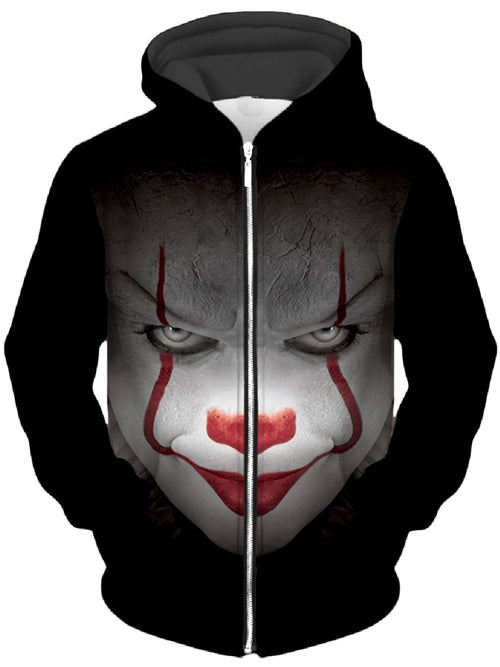 Pennywise Unisex Zip-Up Hoodie iEDM Epic Hoodie