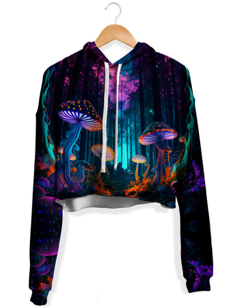 iEDM - Natures Medicine Fleece Crop Hoodie