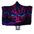 Neon Forest Hooded Blanket iEDM Epic Hoodie