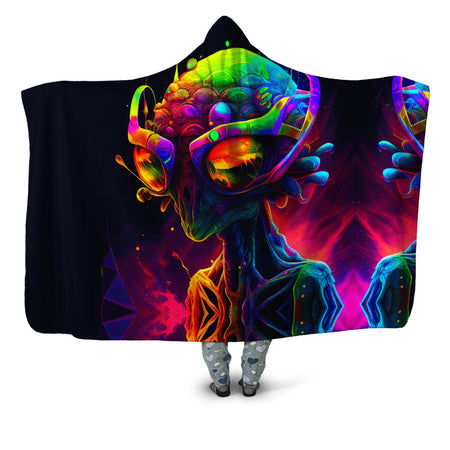 iEDM - Psychedelic Alien Hooded Blanket