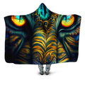 Tiger Eyes Psychedelic Hooded Blanket iEDM Epic Hoodie