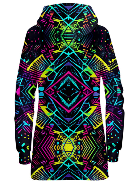 iEDM - Neon Tribal Hoodie Dress