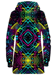 Neon Tribal Hoodie Dress