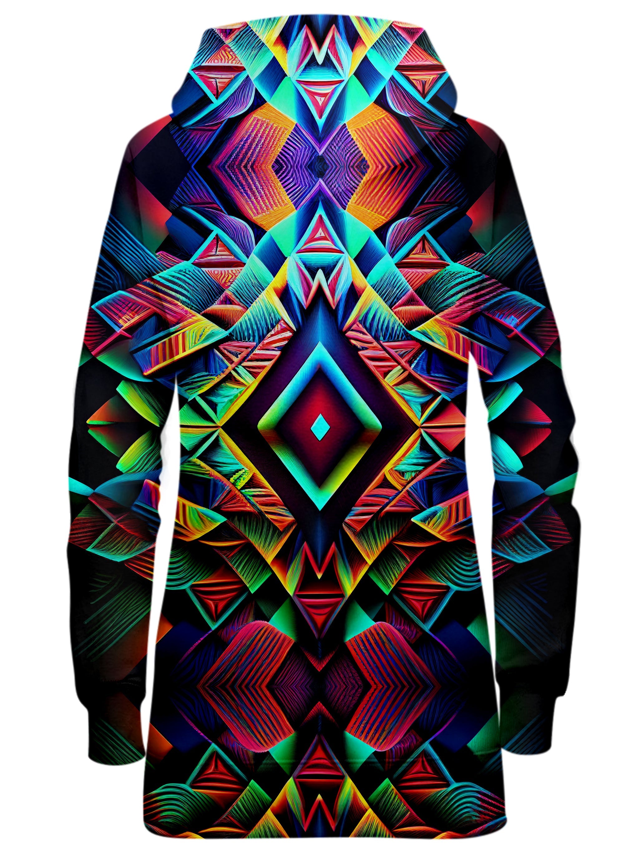 Psychedelic Tribal Hoodie Dress iEDM Epic Hoodie