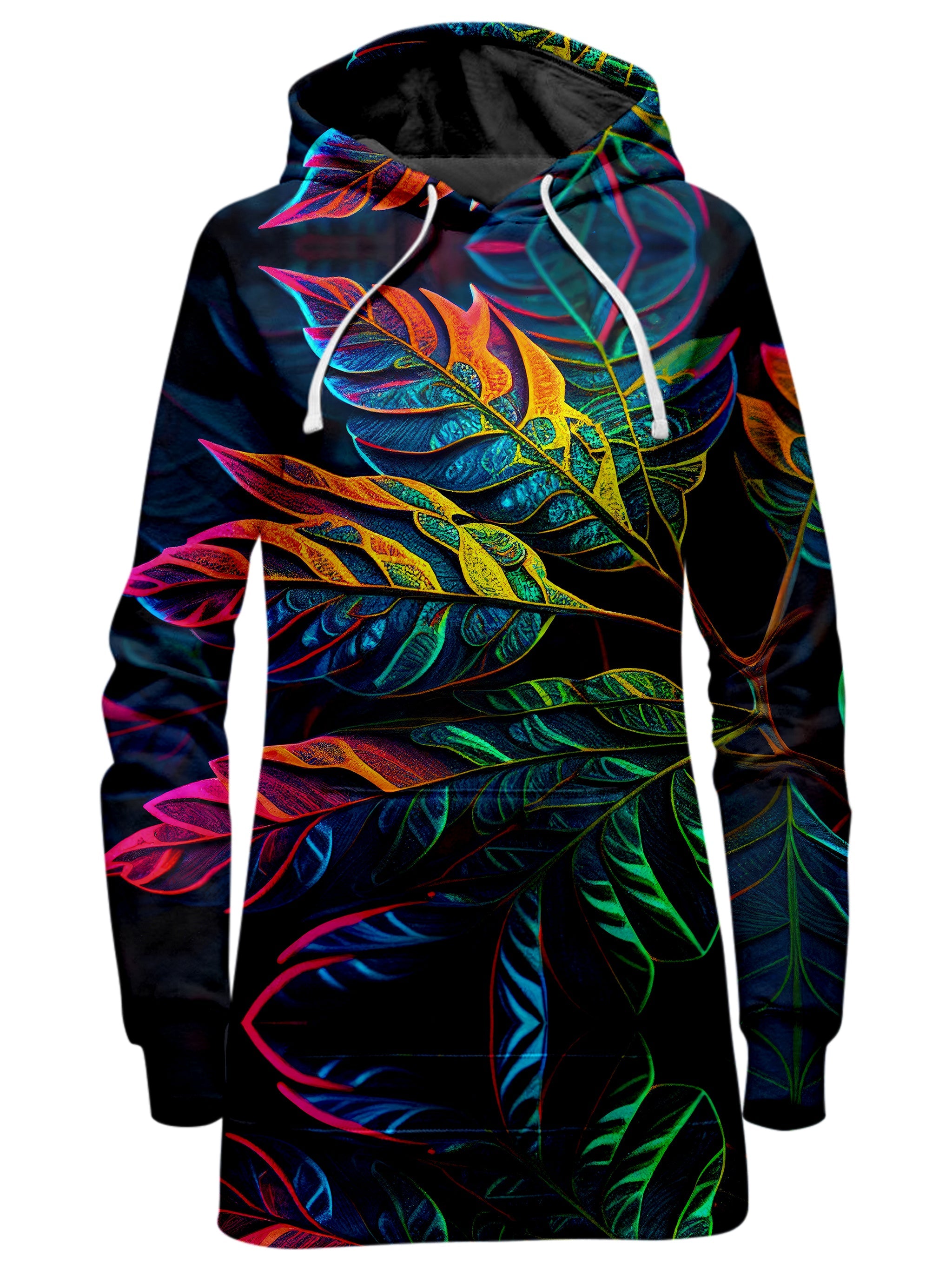 Midnight Floral Hoodie Dress iEDM Epic Hoodie