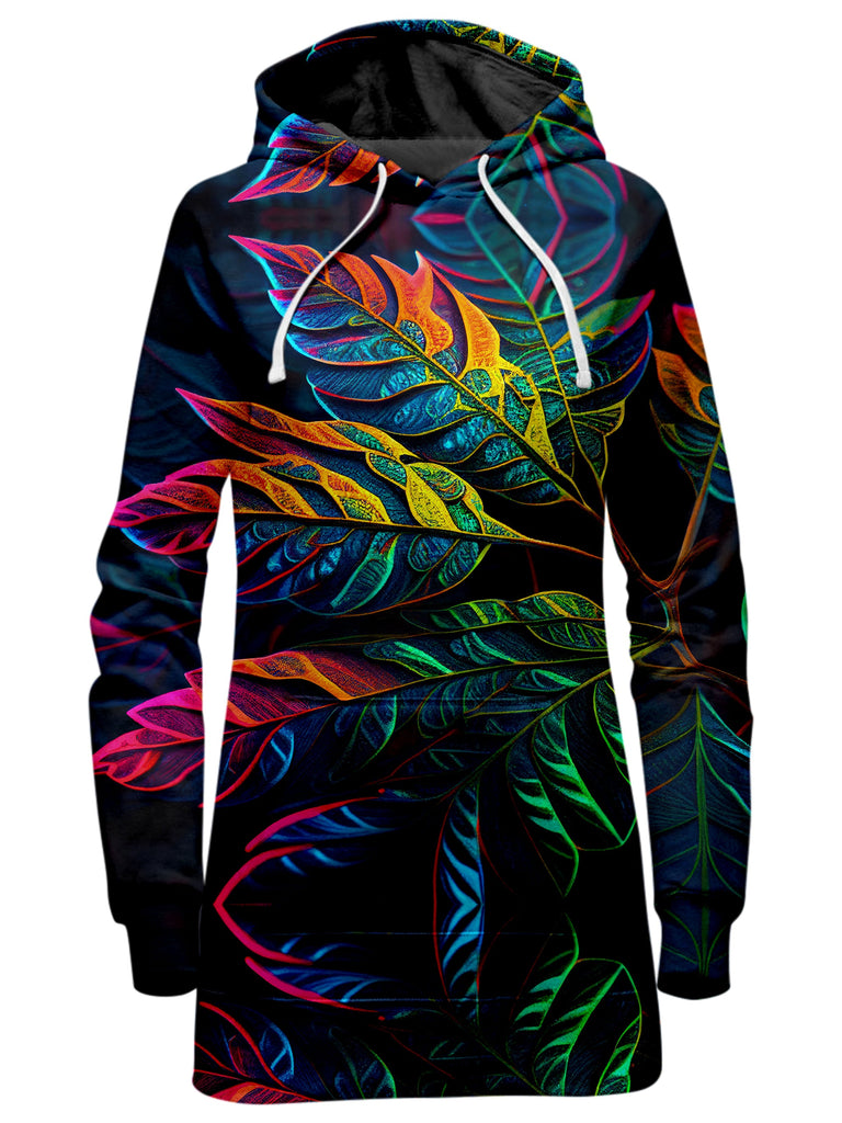 iEDM - Midnight Floral Hoodie Dress