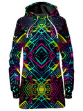 Neon Tribal Hoodie Dress iEDM Epic Hoodie