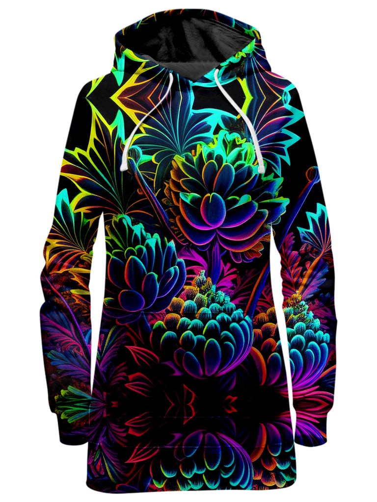 iEDM - Psychedelic Bloom Hoodie Dress