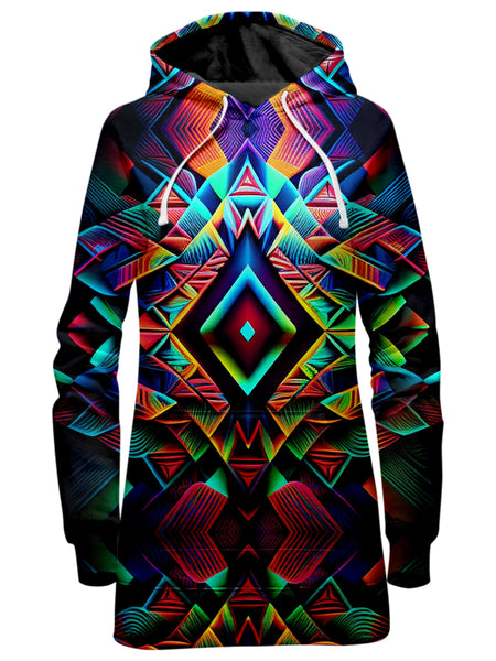 iEDM - Psychedelic Tribal Hoodie Dress