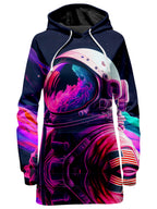 Synthwave Astronaut Hoodie Dress iEDM Epic Hoodie
