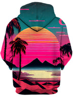 Beach Sunset Unisex Zip-Up Hoodie iEDM Epic Hoodie
